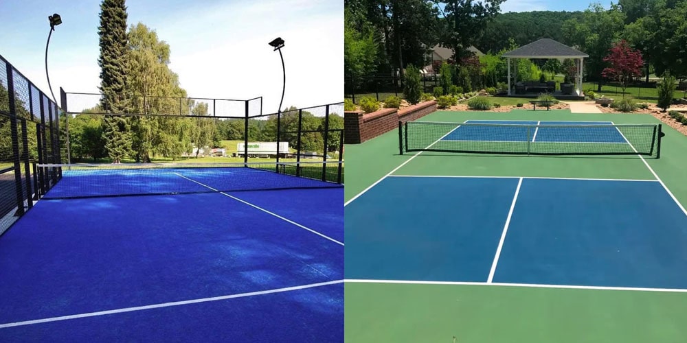 Padel vs Pickleball Courts